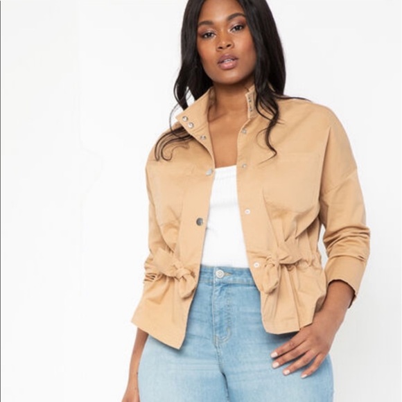 Tan jacket by Eloquii. Size 18 - Picture 2 of 8